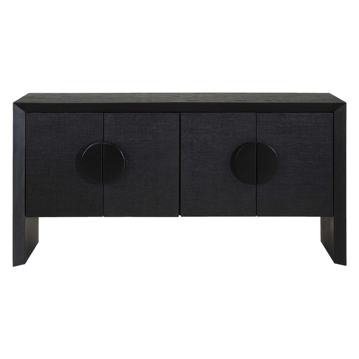 Williams Black 4 Door Cabinet Cabinets & Chests| Uttermost