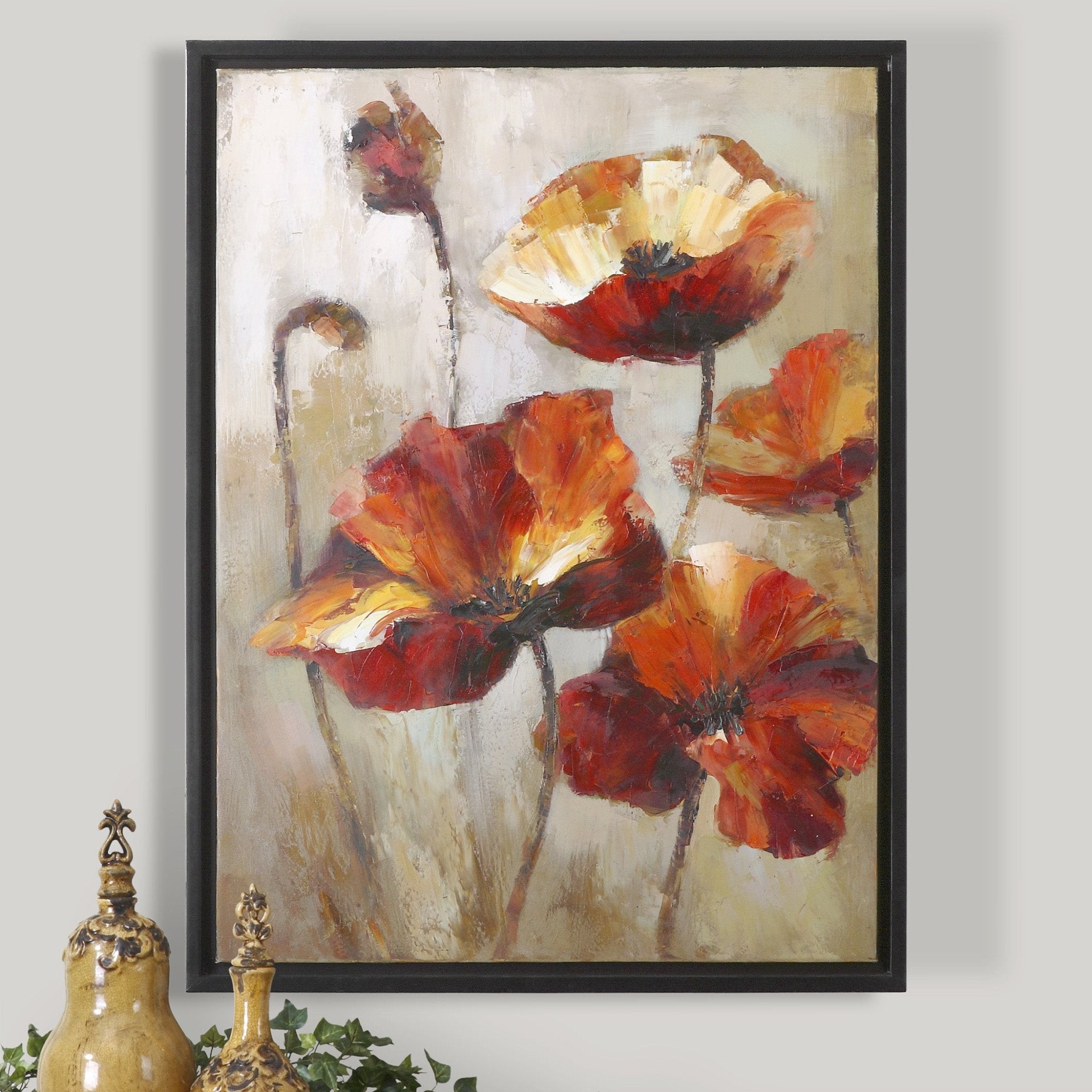 Window View Hand Painted Canvas Hp Wall Art| Uttermost