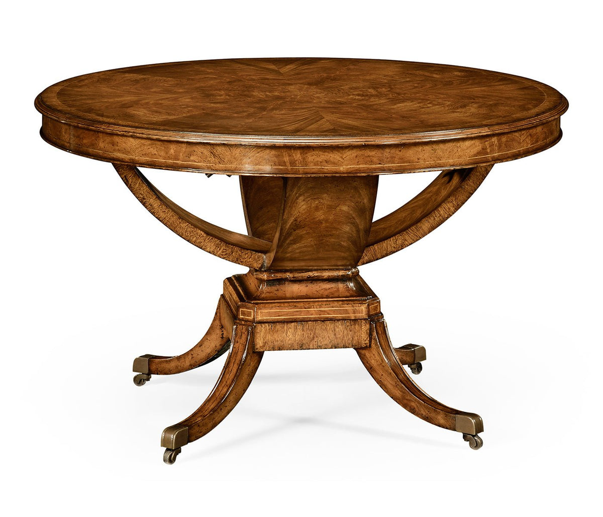 Windsor Collection - Biedermeier style crotch walnut centre or library table Accent & End Tables| Jonathan Charles