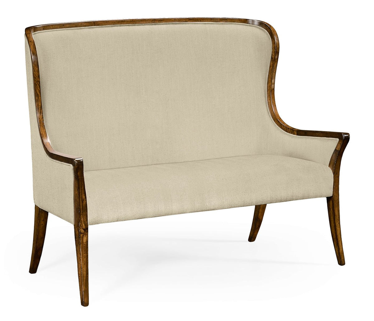 Windsor Collection - High Curved Back Upholstered Settee Ground Decors| Jonathan Charles
