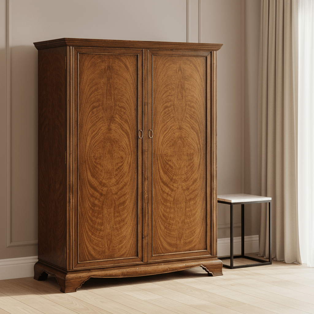 Windsor Collection - Large Walnut Wardrobe Wardrobes| Jonathan Charles