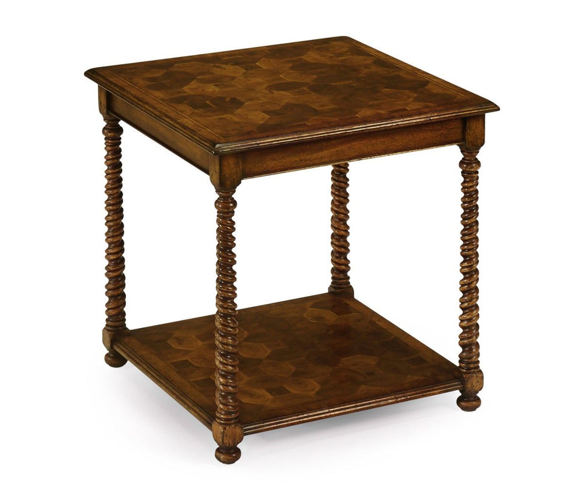Windsor Collection - Oyster veneer square side table Accent & End Tables| Jonathan Charles