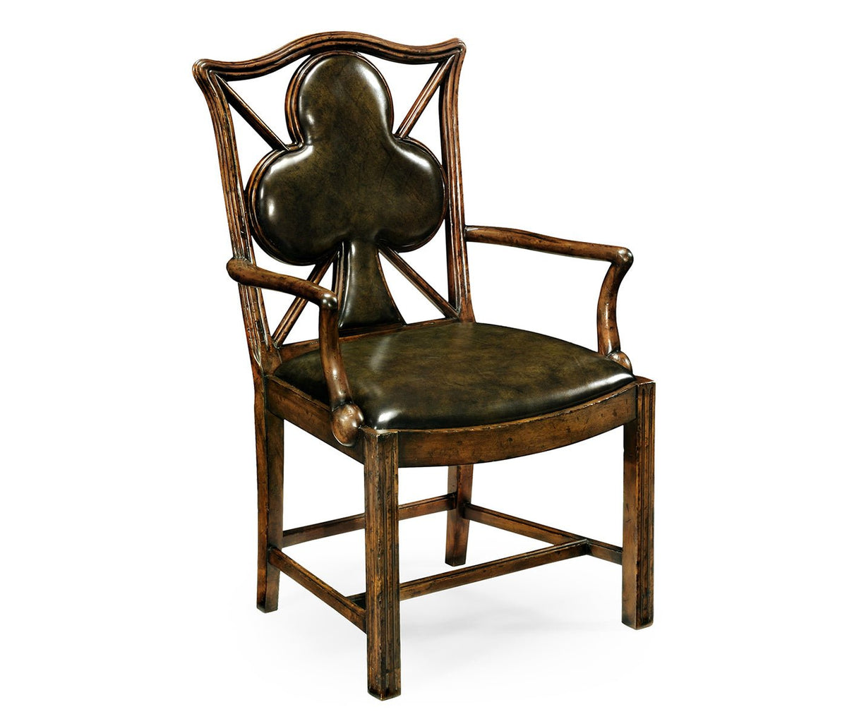 Windsor Collection - Playing Card "Club" Arm Chair Dining Chairs| Jonathan Charles