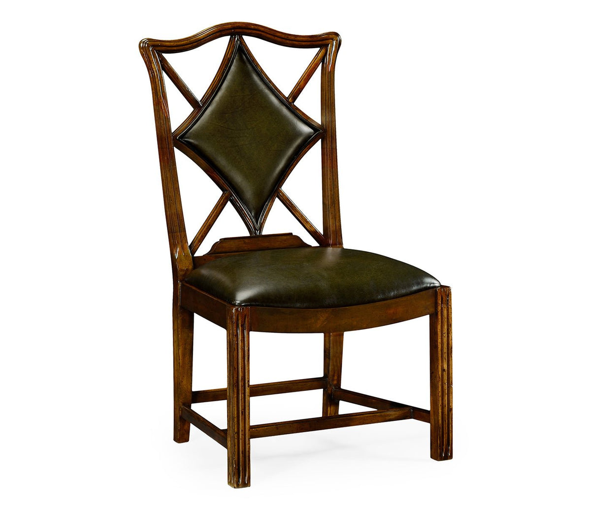 Windsor Collection - Playing Card "Diamond" Side Chair Dining Chairs| Jonathan Charles