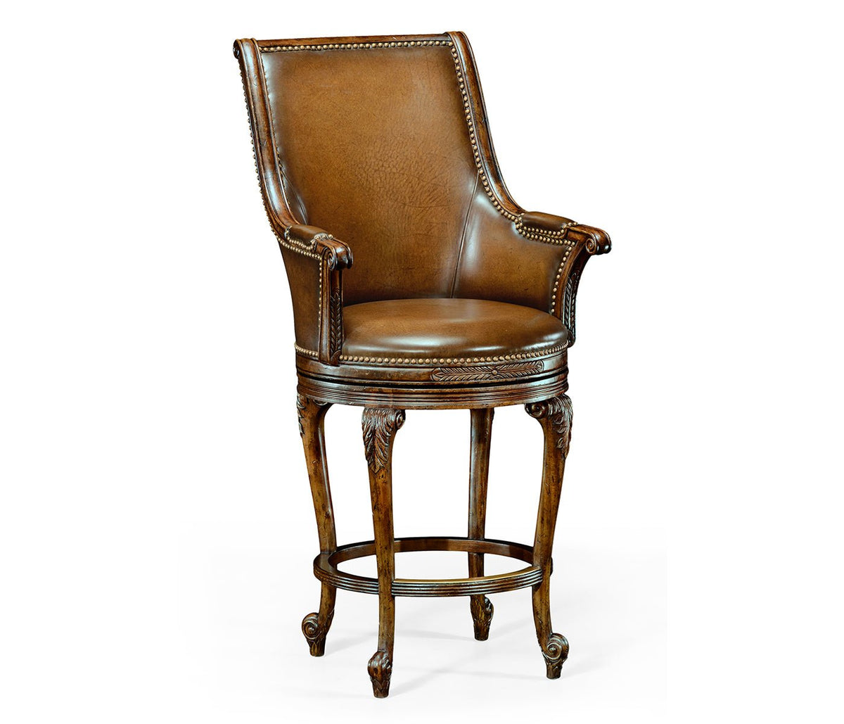 Windsor Collection - Revolving Tub Bar Stool Ground Decors| Jonathan Charles
