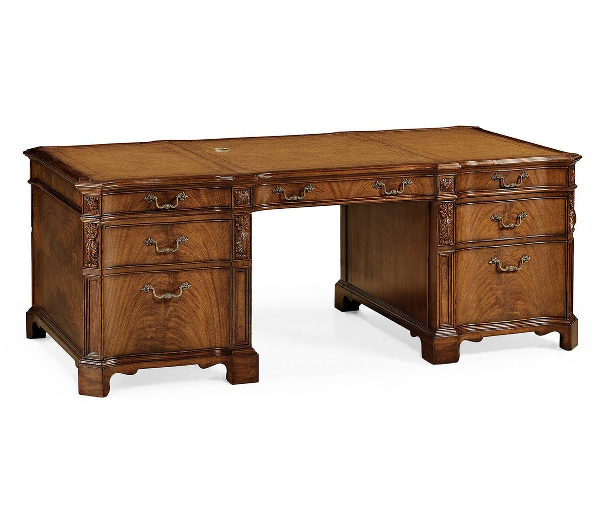 Windsor Collection - Walnut faux partners desk Ground Decors| Jonathan Charles