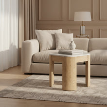 Wire Brushed Side Table
