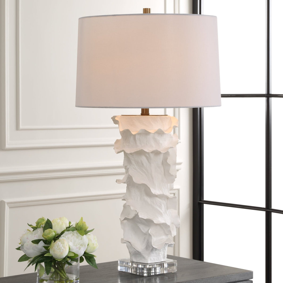 Wisp White Table Lamp Table Lamps| Uttermost