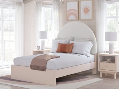 Wistenpine Full Upholstered Panel Bed - Al Rugaib Furniture