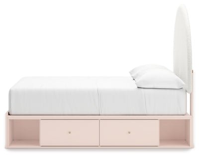 Wistenpine Full Upholstered Panel Bed with Storage Beds| Ashley Homestore