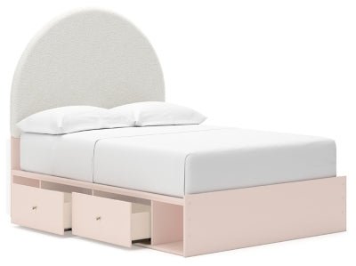 Wistenpine Full Upholstered Panel Bed with Storage Beds| Ashley Homestore