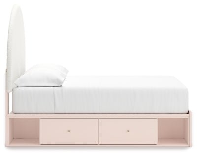 Wistenpine Full Upholstered Panel Bed with Storage Beds| Ashley Homestore