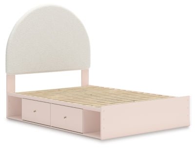 Wistenpine Full Upholstered Panel Bed with Storage Beds| Ashley Homestore