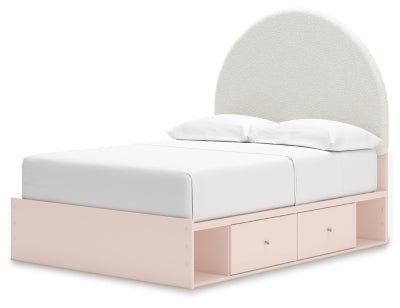 Wistenpine Full Upholstered Panel Bed with Storage Beds| Ashley Homestore