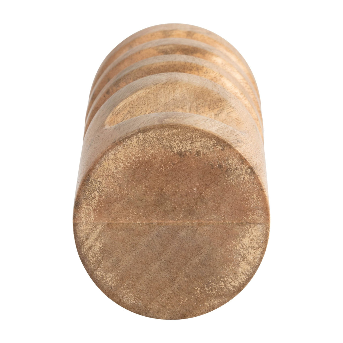 WOOD, 10" STACKED TAPER CANDLEHOLDER NATURAL Candle Holders| Sagebrook Home