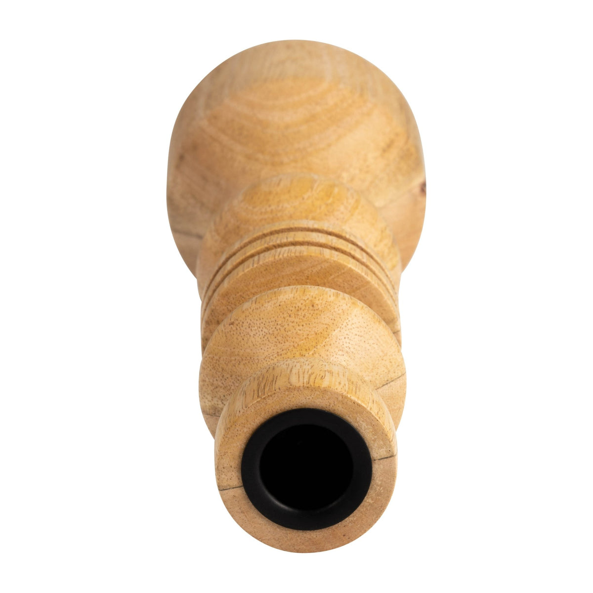 WOOD, 10" STACKING SHAPES TAPER CANDLEHOLDER, NATU Candle Holders| Sagebrook Home