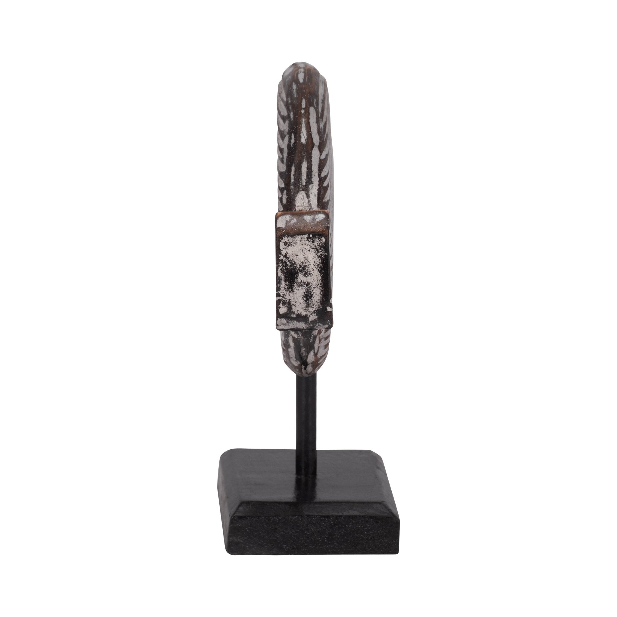 WOOD, 11"H FISH ON STAND, GRAY | Sagebrook Home
