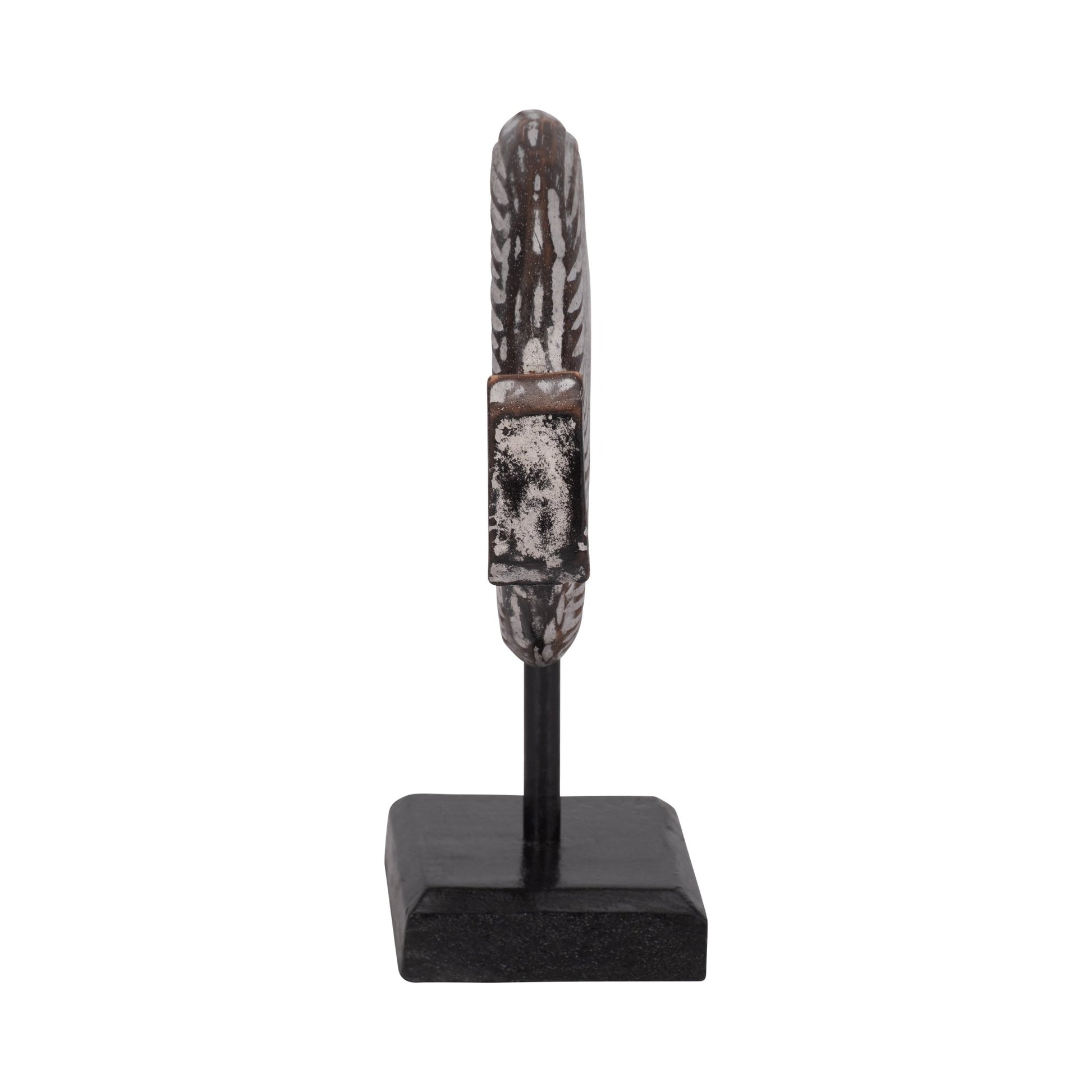 WOOD, 11"H FISH ON STAND, GRAY | Sagebrook Home
