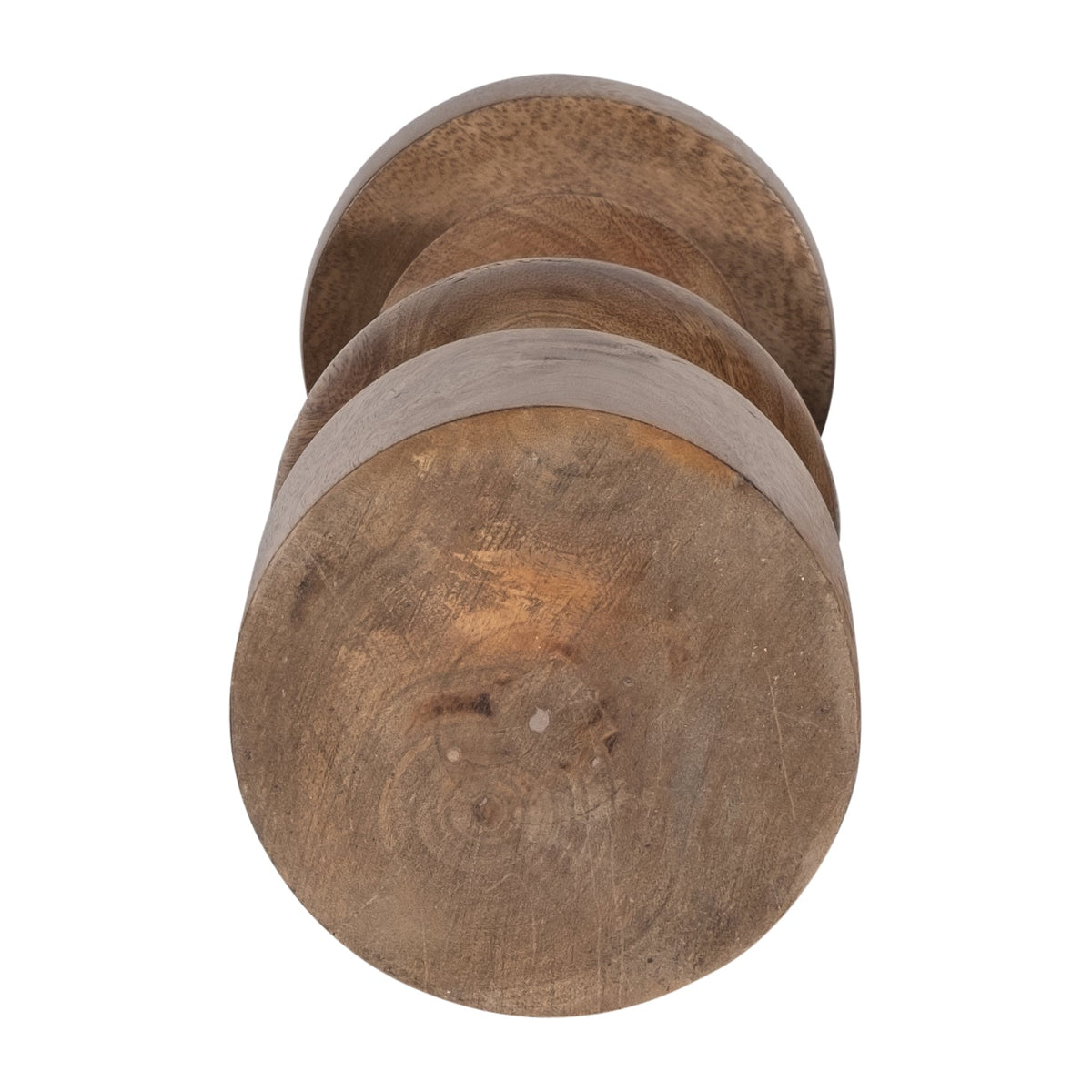 WOOD, 12" TRADITIONAL PILLAR CANDLEHOLDER, NATURAL Candle Holders| Sagebrook Home