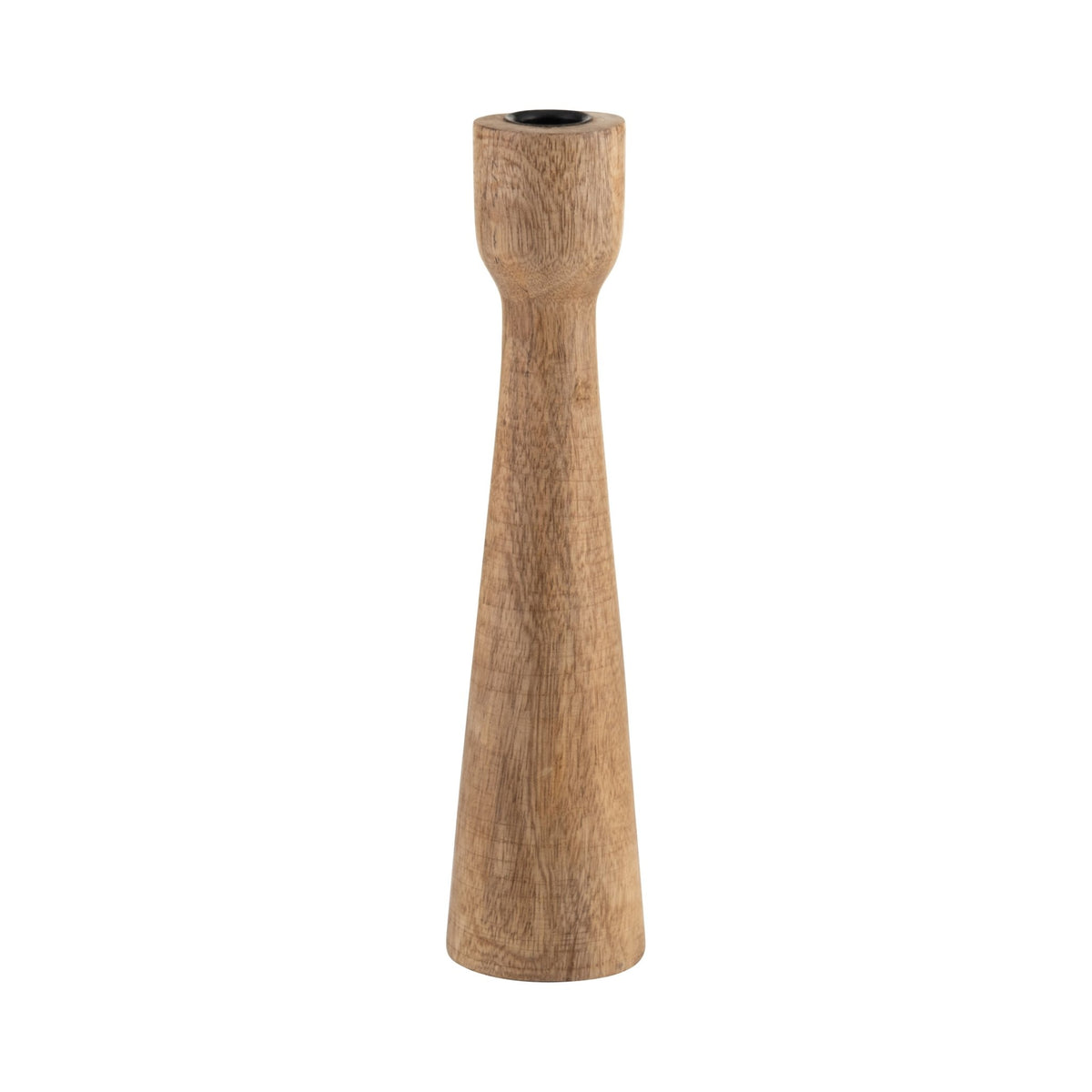 WOOD, 12"H CANDLE HOLDER, BROWN Candle Holders| Sagebrook Home