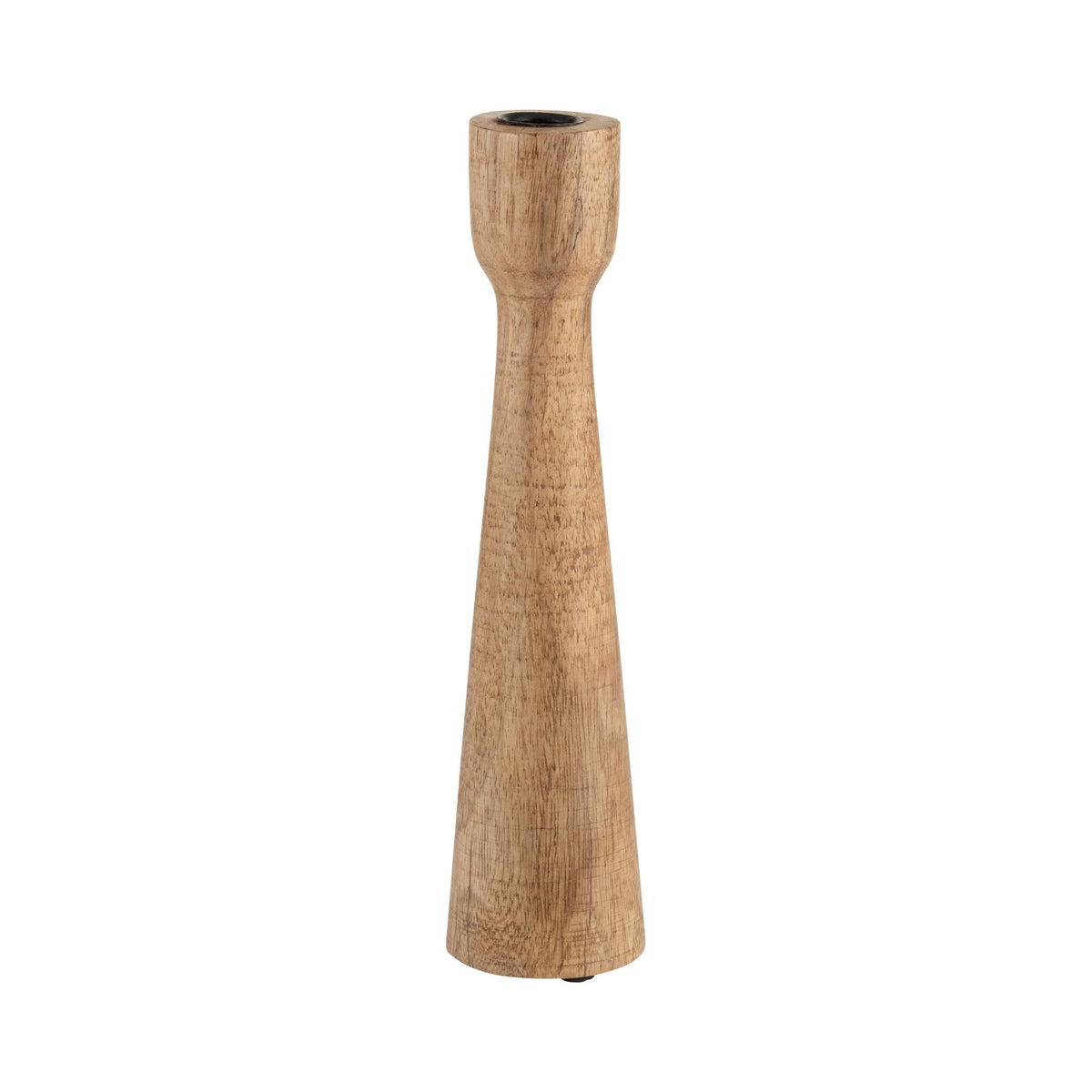 WOOD, 12"H CANDLE HOLDER, BROWN Candle Holders| Sagebrook Home