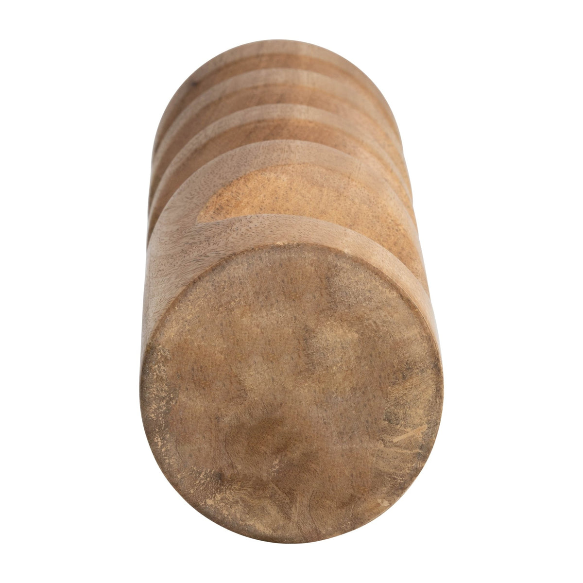 WOOD, 14" STACKED TAPER CANDLEHOLDER NATURAL Candle Holders| Sagebrook Home