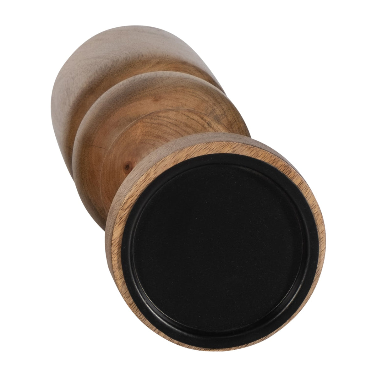 WOOD, 14" TRADITIONAL PILLAR CANDLEHOLDER, NATURAL Candle Holders| Sagebrook Home