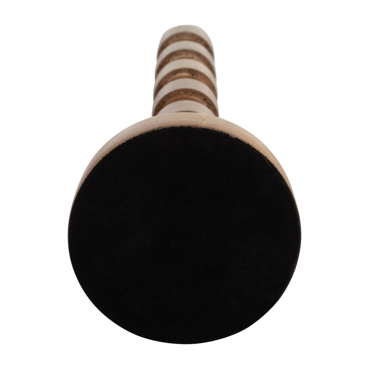 WOOD, 15"H TEXTURED TAPER CANDLE HOLDER, BROWN Candle Holders| Sagebrook Home