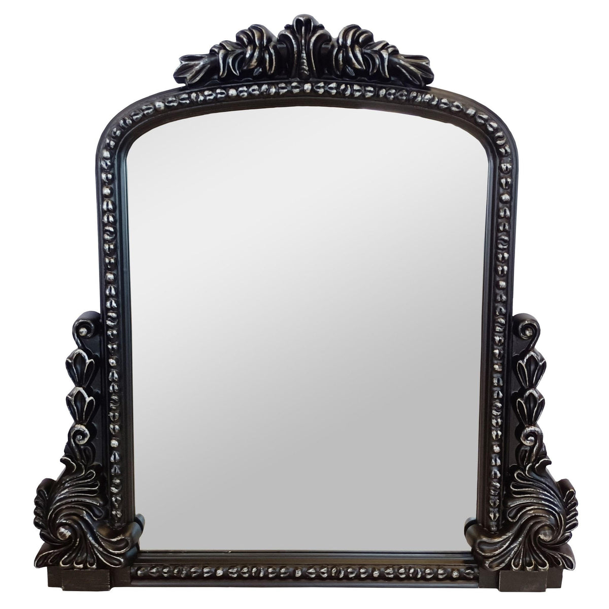 WOOD, 39", MIRROR WITH ANTIQUE FRAME, BLACK Mirrors| Sagebrook Home