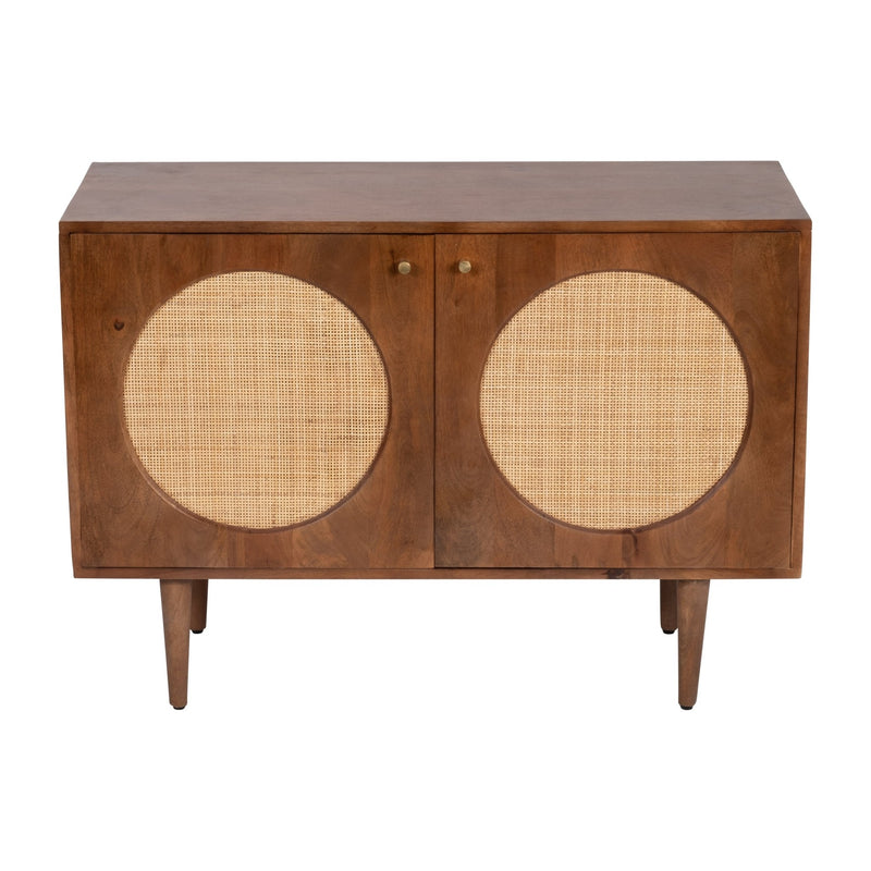 WOOD, 39"L 2 - DOOR SIDEBOARD, BROWN KD - Al Rugaib Furniture