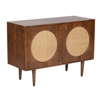 WOOD, 39"L 2 - DOOR SIDEBOARD, BROWN KD - Al Rugaib Furniture