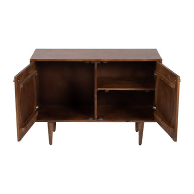 WOOD, 39"L 2 - DOOR SIDEBOARD, BROWN KD - Al Rugaib Furniture