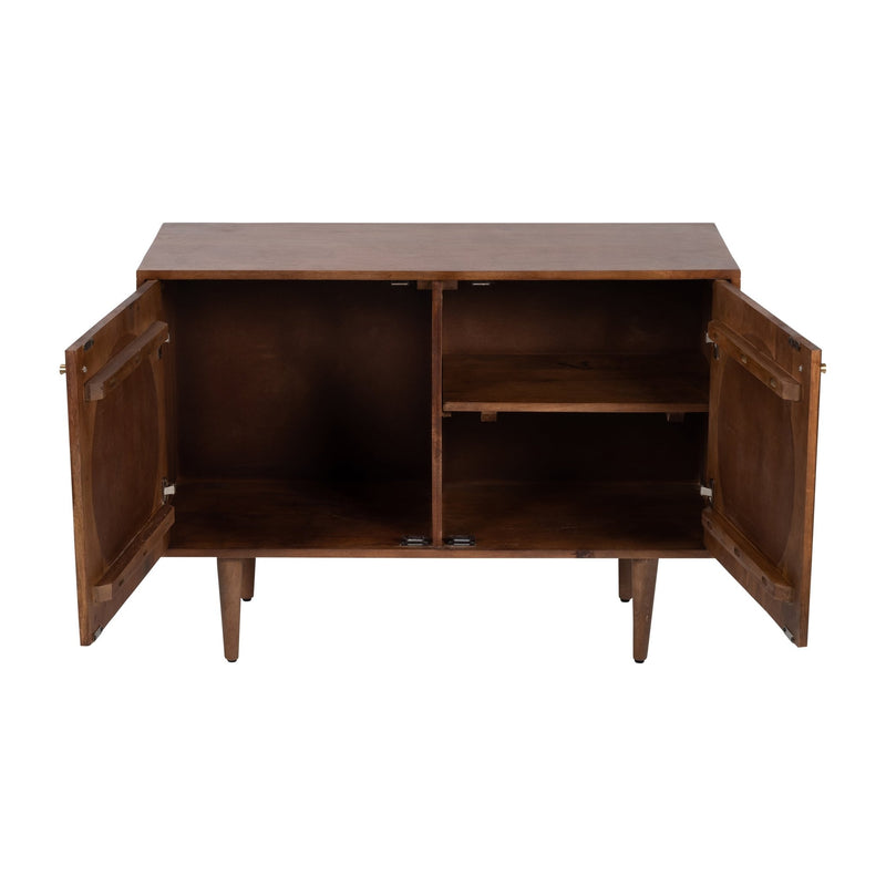 WOOD, 39"L 2 - DOOR SIDEBOARD, BROWN KD - Al Rugaib Furniture