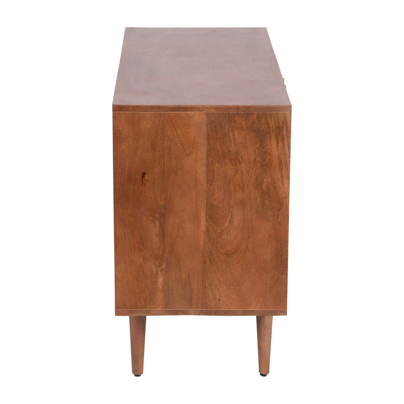 WOOD, 39"L 2 - DOOR SIDEBOARD, BROWN KD - Al Rugaib Furniture