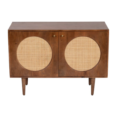 WOOD, 39"L 2 - DOOR SIDEBOARD, BROWN KD - Al Rugaib Furniture