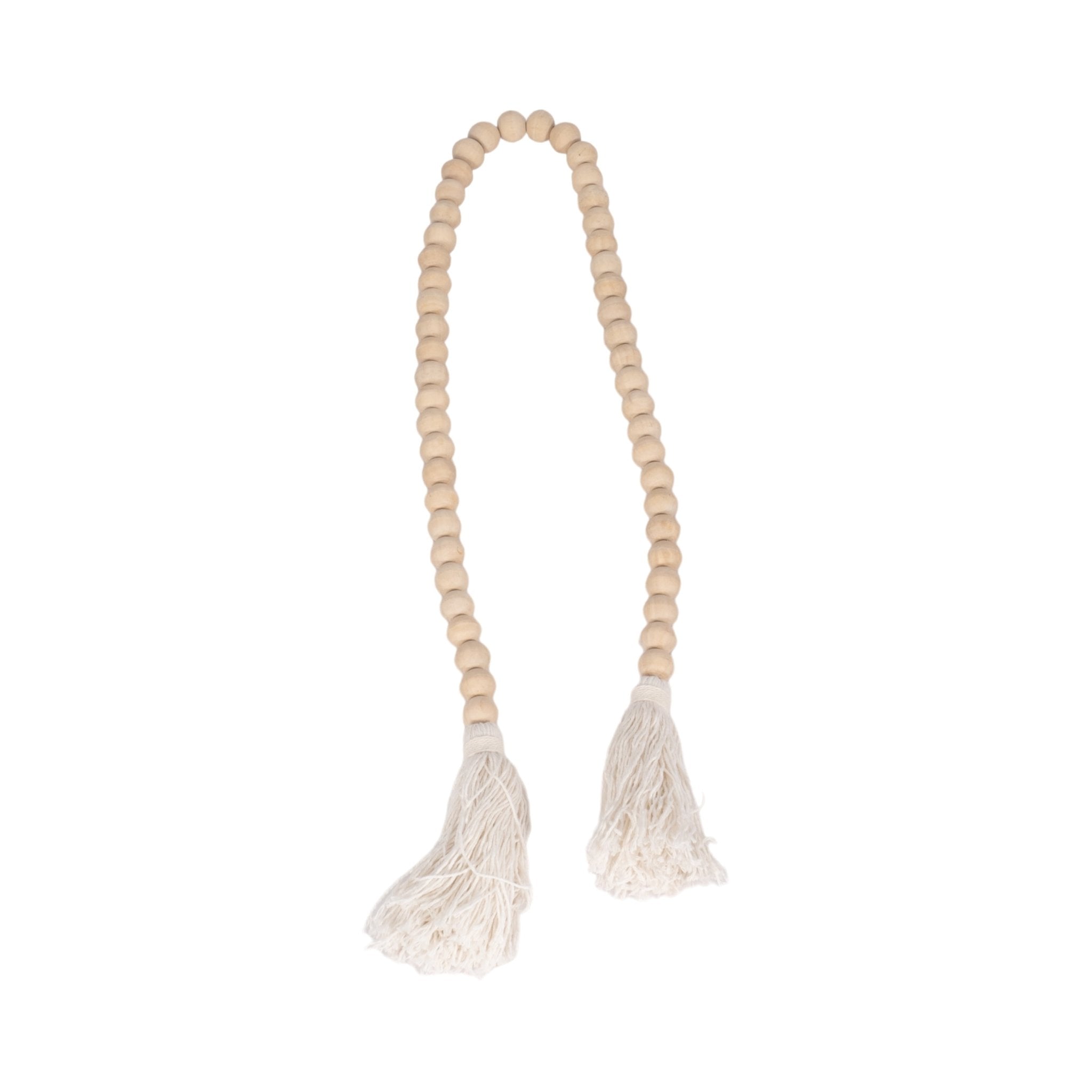 WOOD, 45"L BEADS, NATURAL | Sagebrook Home