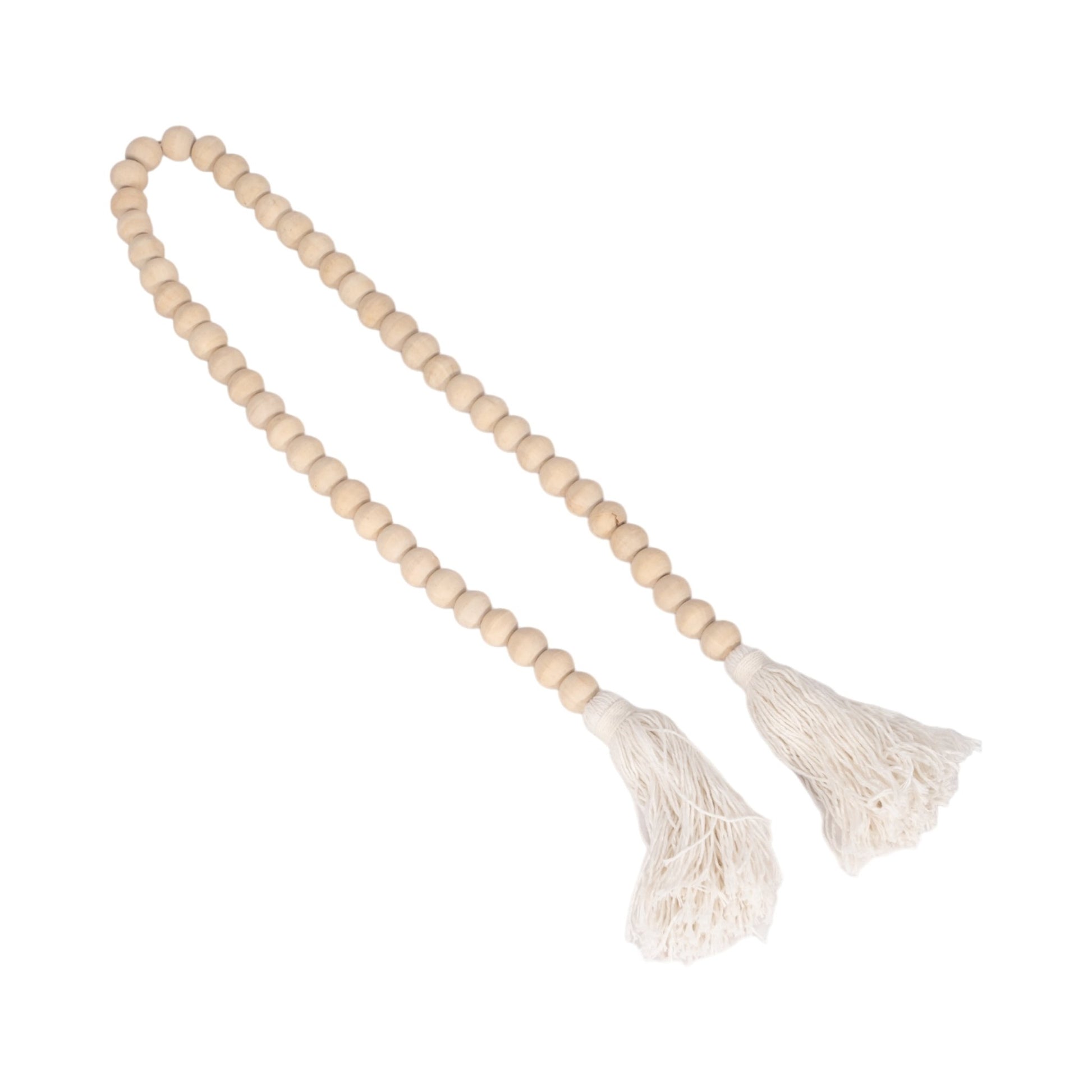 WOOD, 45"L BEADS, NATURAL | Sagebrook Home