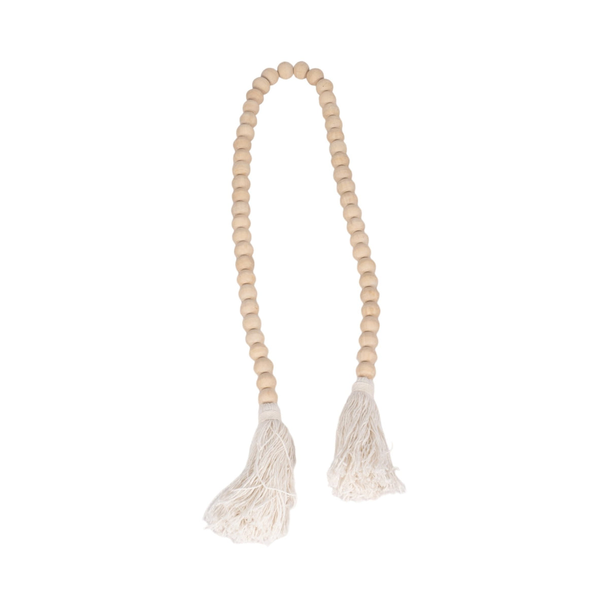 WOOD, 45"L BEADS, NATURAL | Sagebrook Home