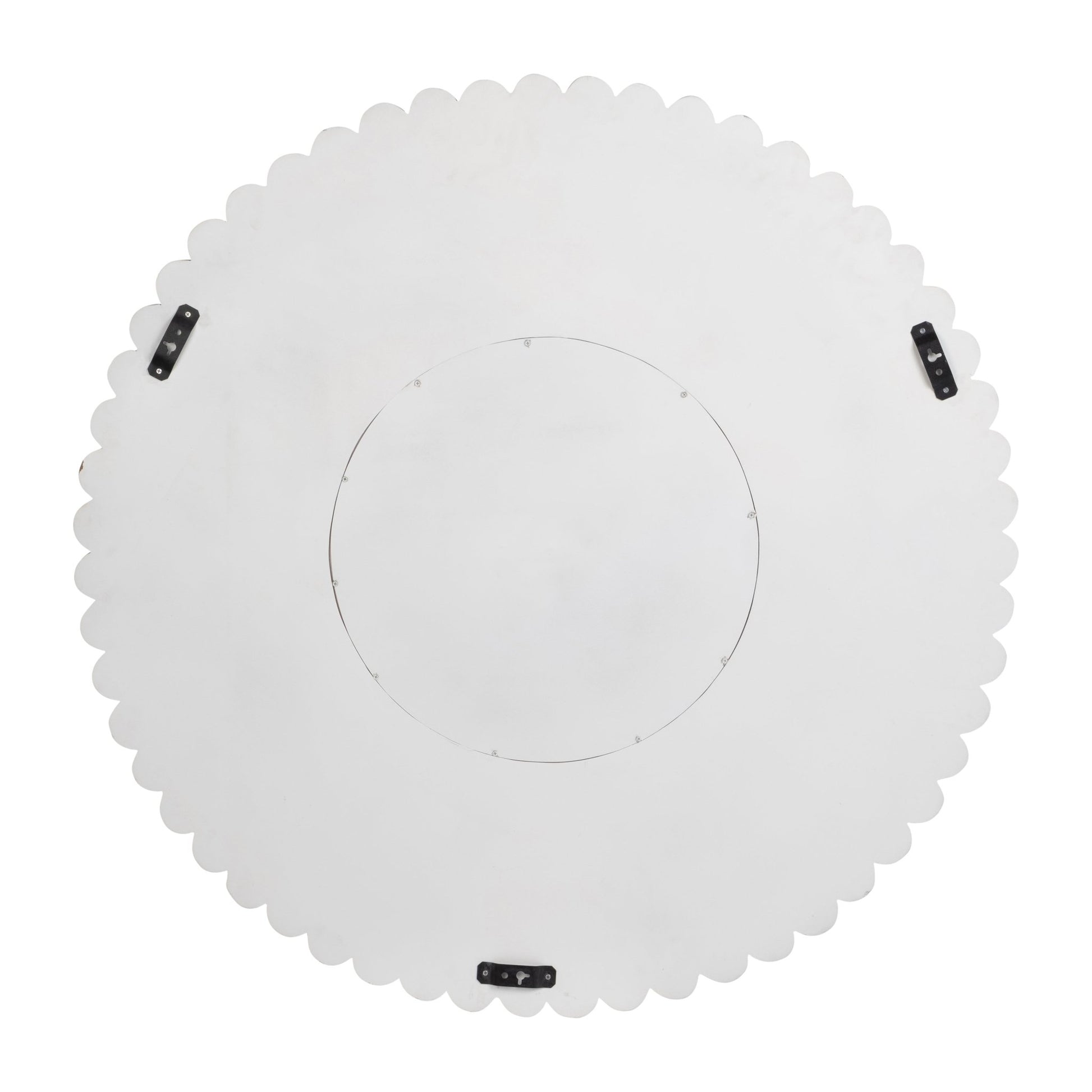 WOOD, 48" FLOWER MIRROR, WHITE Mirrors| Sagebrook Home