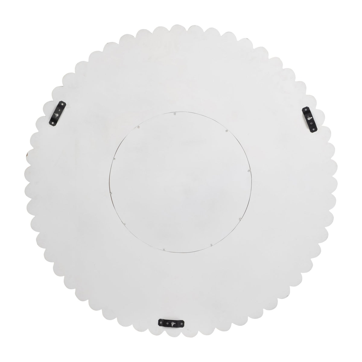 WOOD, 48" FLOWER MIRROR, WHITE Mirrors| Sagebrook Home