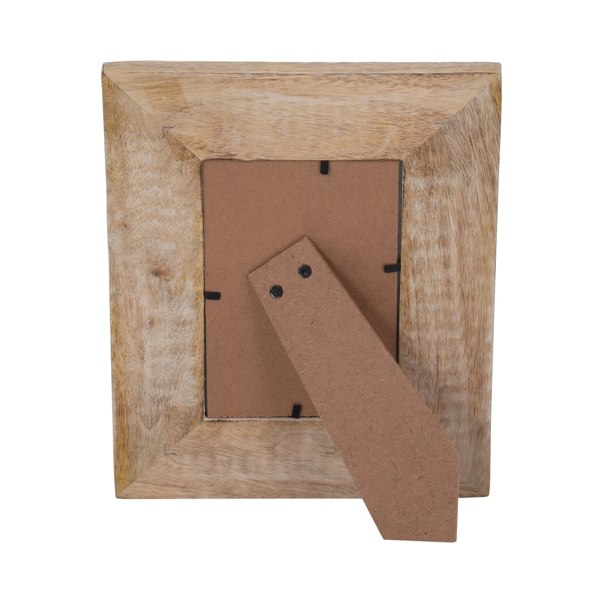 WOOD, 4X6 ART DECO PHOTO FRAME, NATURAL/WHITE Photo Frames| Sagebrook Home