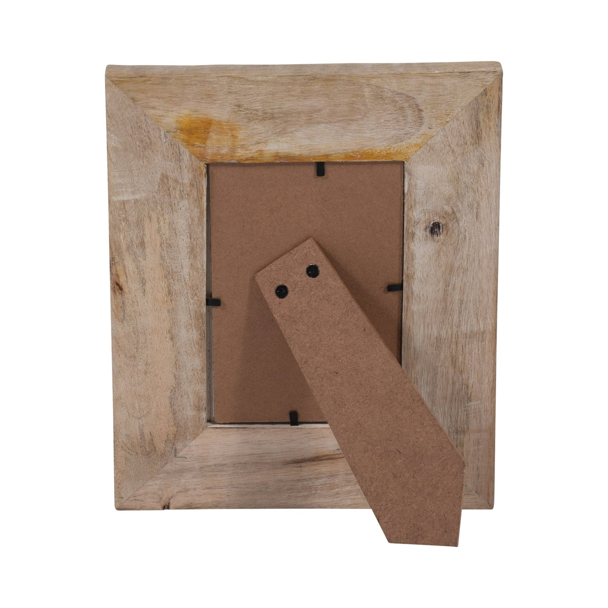 WOOD, 4X6 MODERN CURVES PHOTO FRAME, NATURAL/WHITE Photo Frames| Sagebrook Home