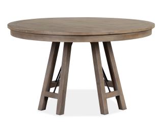 Wood 52" Round Dining Table KD - Al Rugaib Furniture