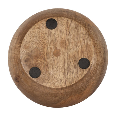 WOOD, 6" 10 OZ MODERN BOWL SCENTED CANDLE, NATURAL - Al Rugaib Furniture