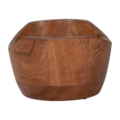 WOOD, 6" 17 OZ CURVY BOWL SCENTED CANDLE, NATURAL - Al Rugaib Furniture