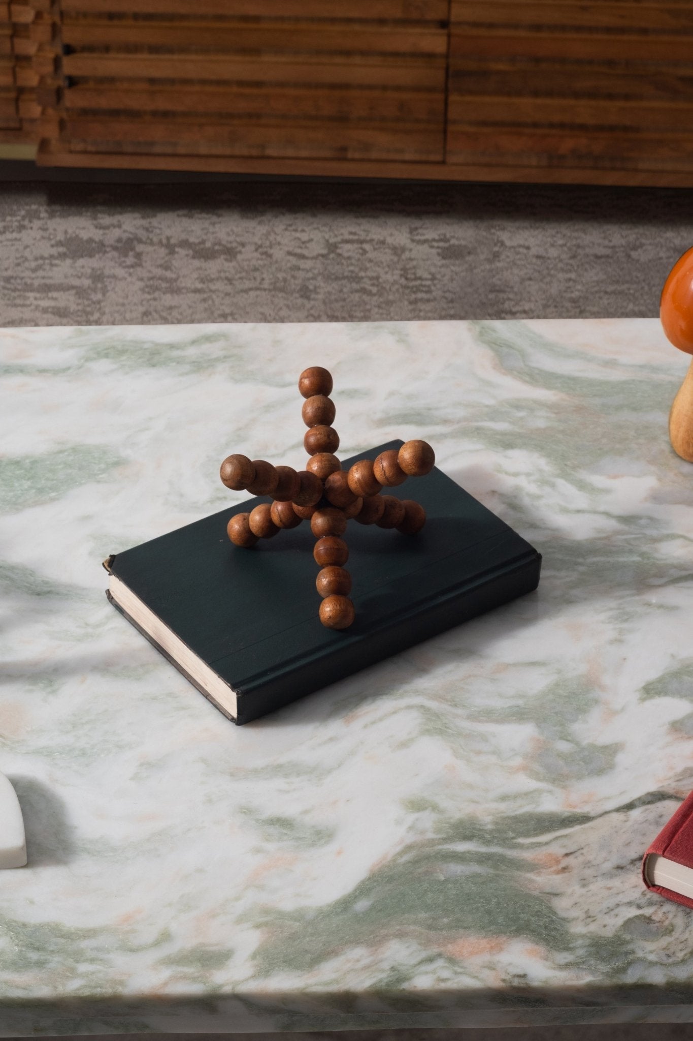 WOOD, 6" BEADED JACK, NATURAL Table Decors| Sagebrook Home