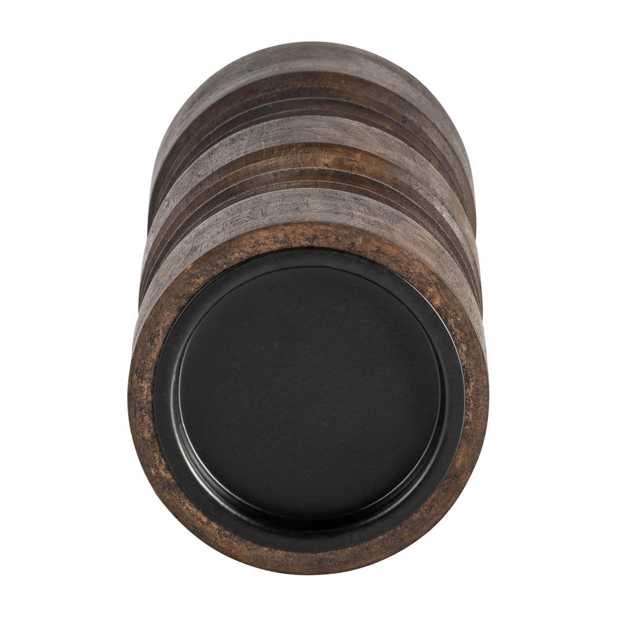 Wood, 6"H Accordion Candle Holder, Brown Candle Holders| Sagebrook Home