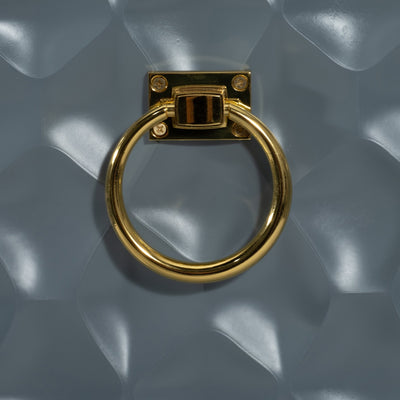 WOOD, 78X39 CONSOLE CABINET, GRAY/GLD, KD - Al Rugaib Furniture