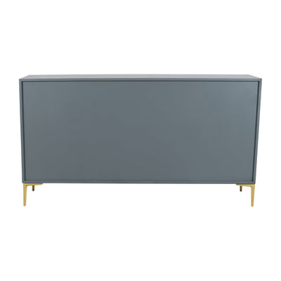 WOOD, 78X39 CONSOLE CABINET, GRAY/GLD, KD - Al Rugaib Furniture