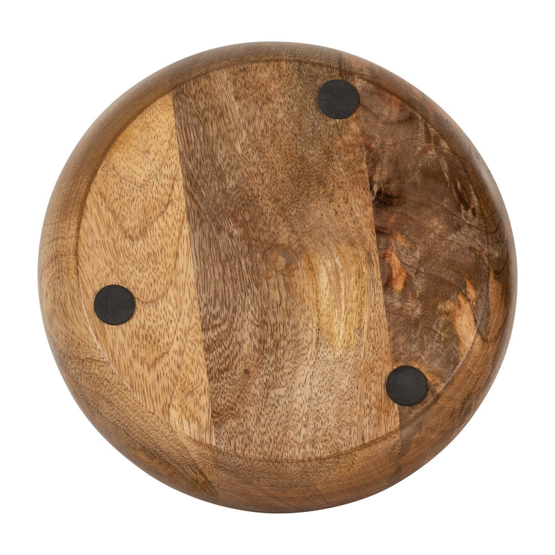 WOOD, 8" 15 OZ MODERN BOWL SCENTED CANDLE, NATURAL - Al Rugaib Furniture